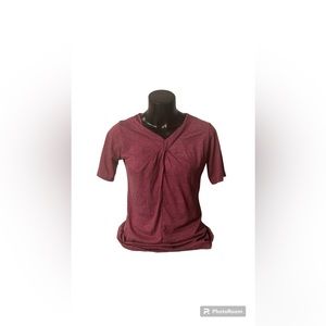 NWOT | Short Sleeve V•Neck Shirt | Ladies Small | Dusted Rose